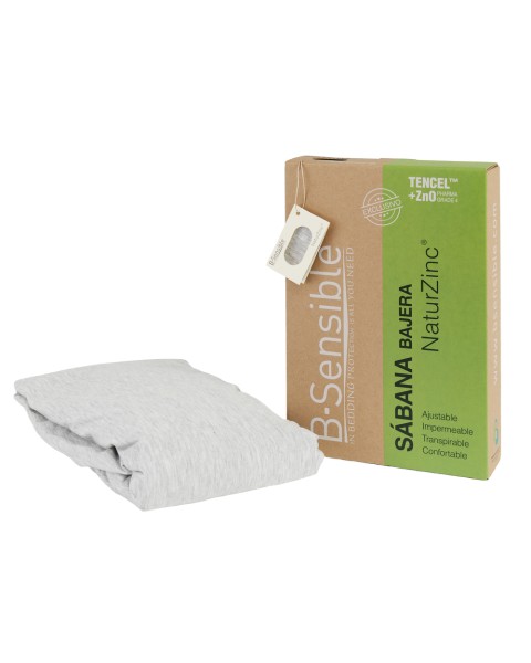 2 en 1 Sabana y Protector Waterproof  B-Sensible  Gris