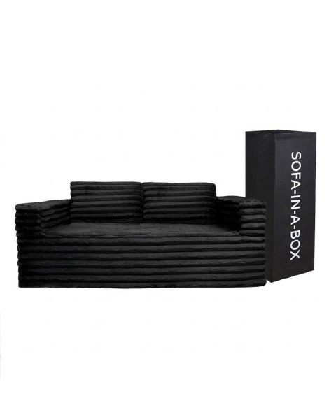 Sofá En Caja Love Seat Dormimundo -Negro