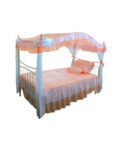 Cama Princesa Almendra + Coordinado Salmón