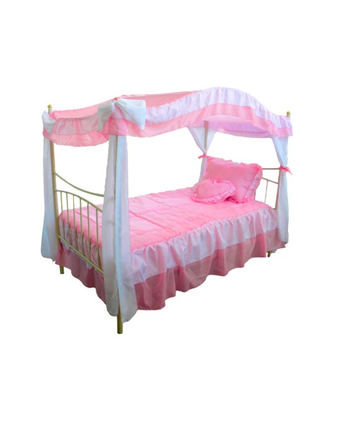 Cama Princesa Almendra + Coordinado Rosa