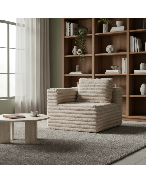 Sillón En Caja Modular Dormimundo Color Beige