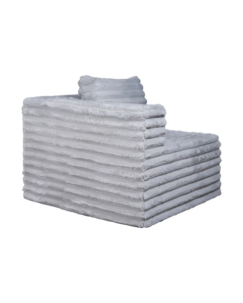Sillón En Caja Modular Dormimundo Color Gris-Esquinero
