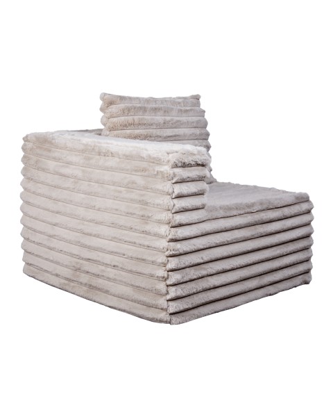 Sillón En Caja Modular Dormimundo Color Beige-Esquinero