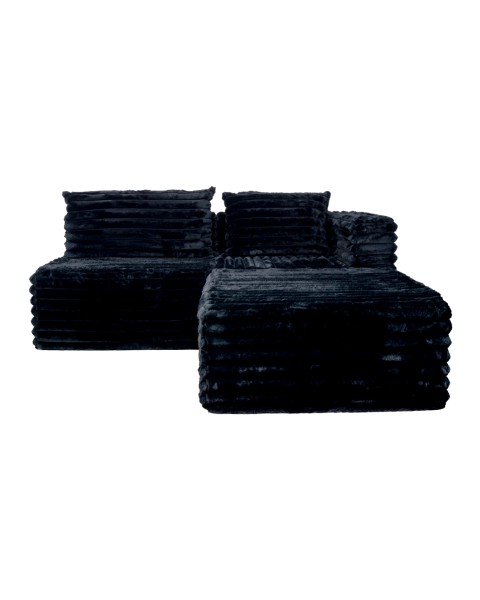 Sillón En Caja Modular Dormimundo Color Negro