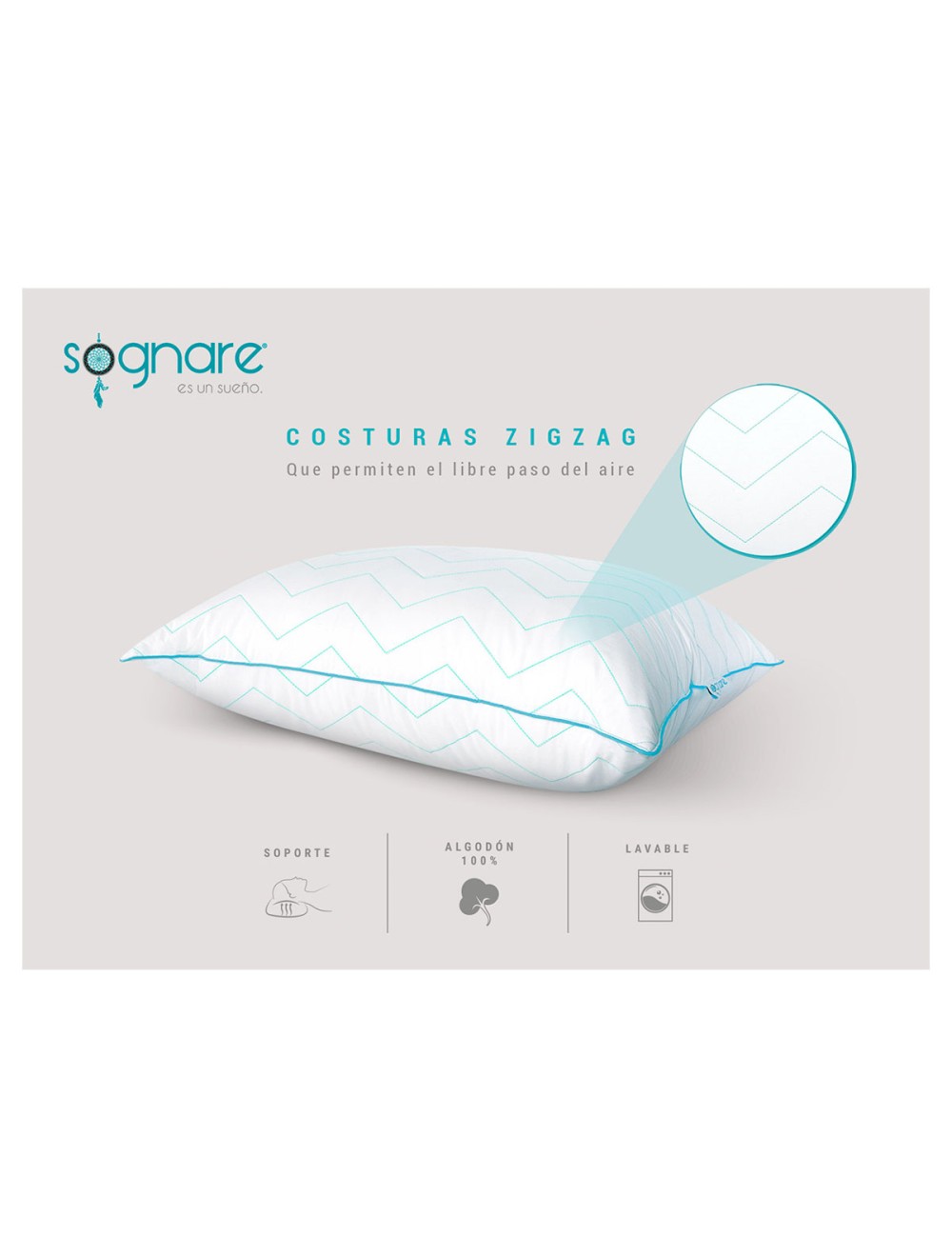 Almohada Sognare Blancos Dormimundo